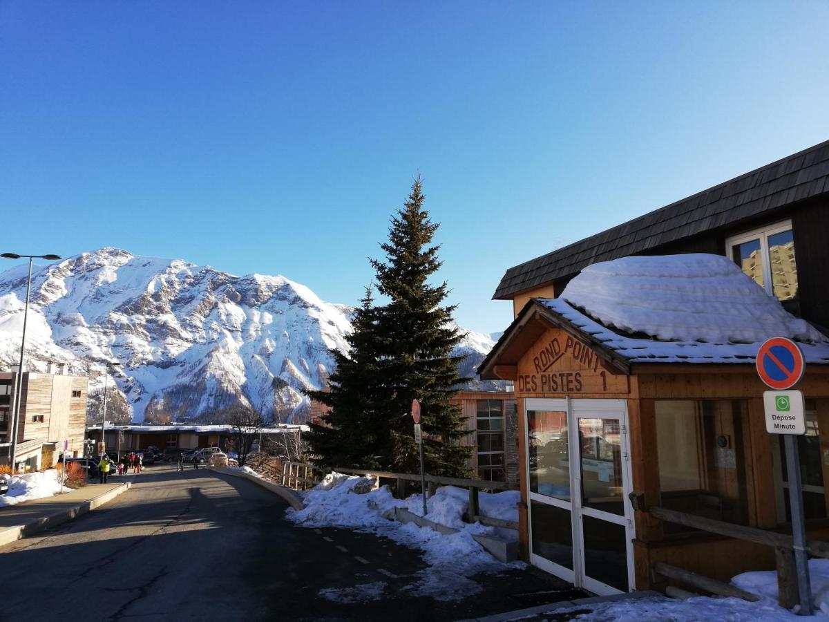 Ferienwohnung Orcieres Rond Point Des Pistes, Front De Neige Exterior foto